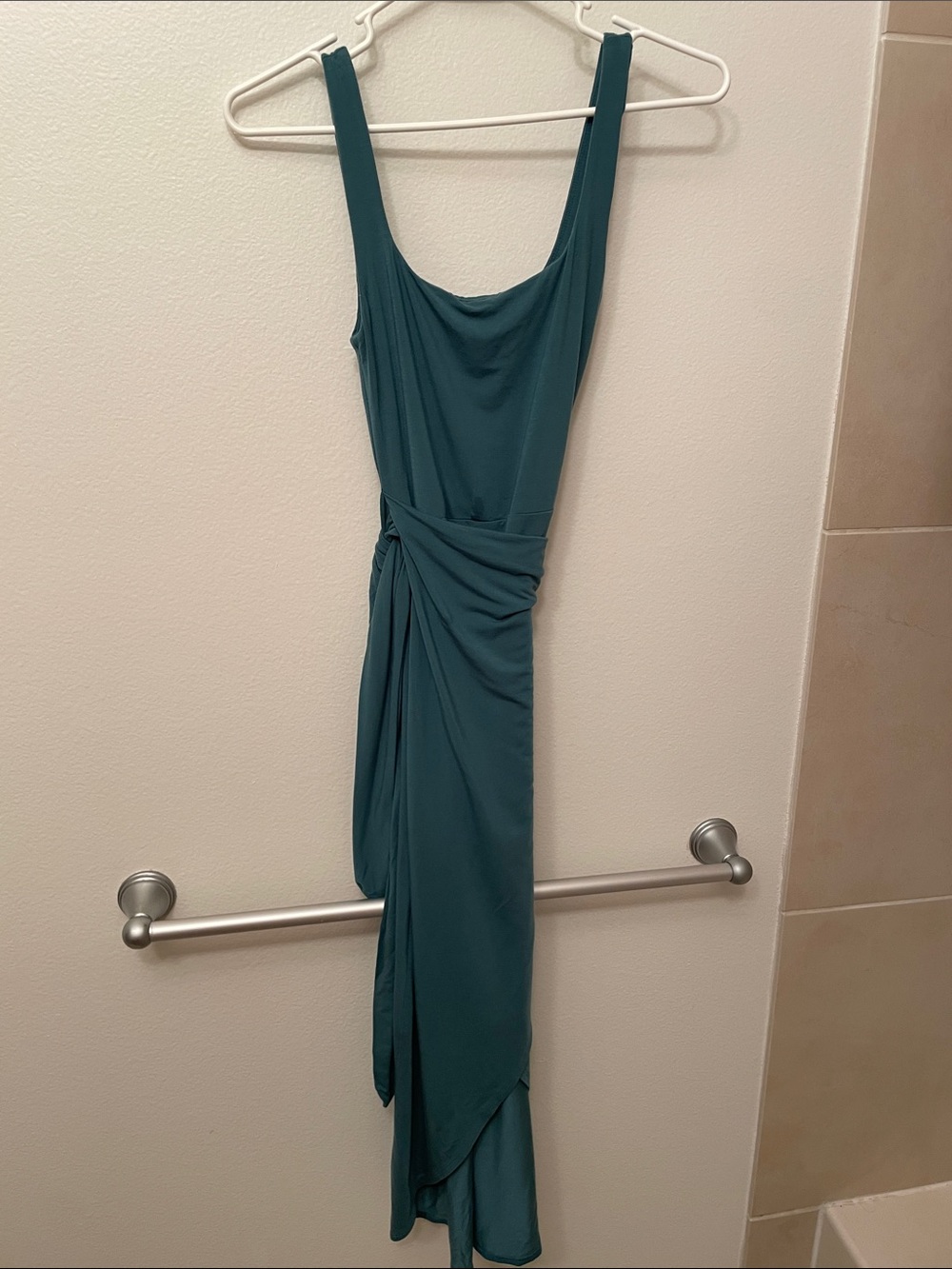 Wilfred Teal Asymmetrical Tank Dress Size XS